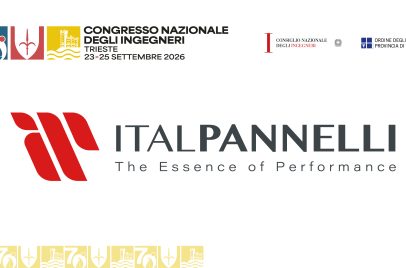 Logo ItalPannelli nella cornice Gold Sponsor del 70° Congresso degli Ingegneri d'Italia